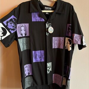 HUNTER x HUNTER hypland Black and Purple Men's Shirt